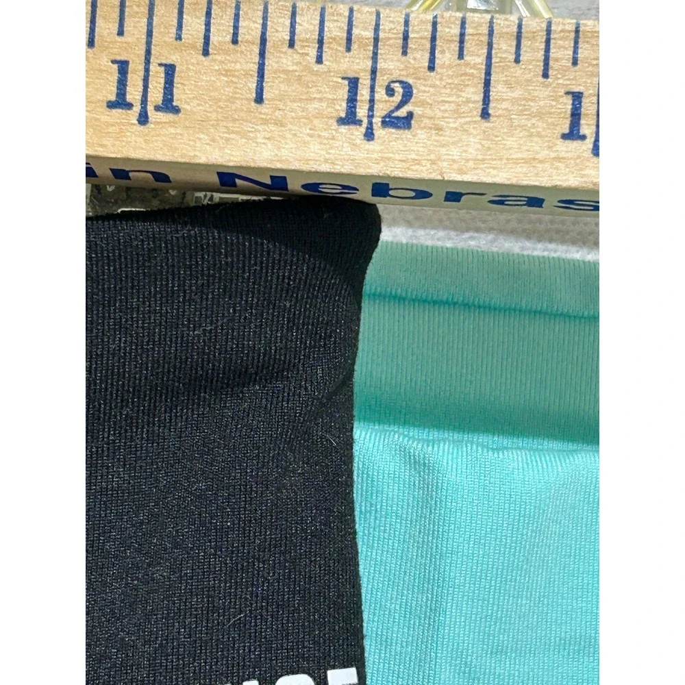 Justice Active Girls Moto Mesh Leggings Bundle Black Mint Green Size 14/16 2 Pr